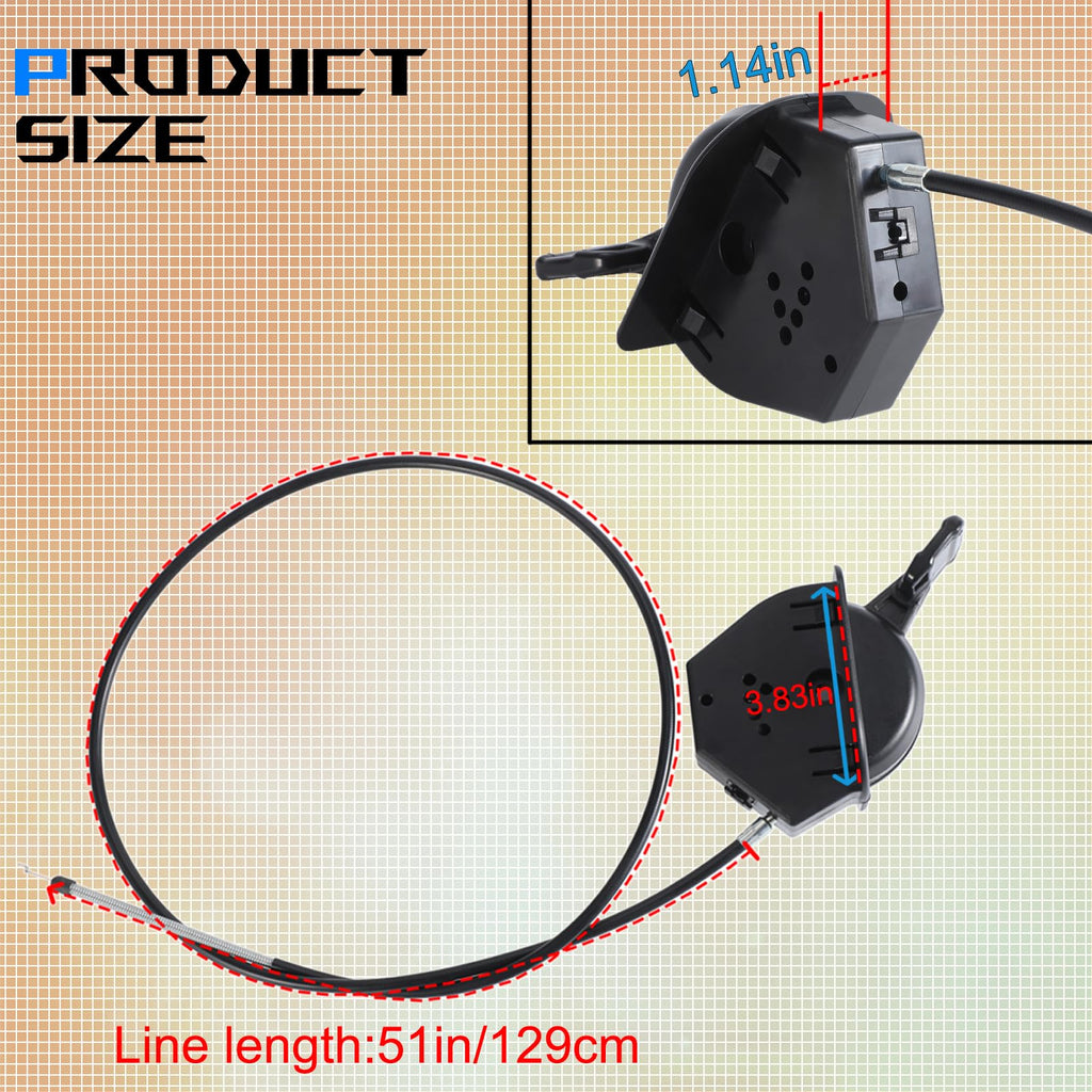 51" Throttle Choke Cable A742