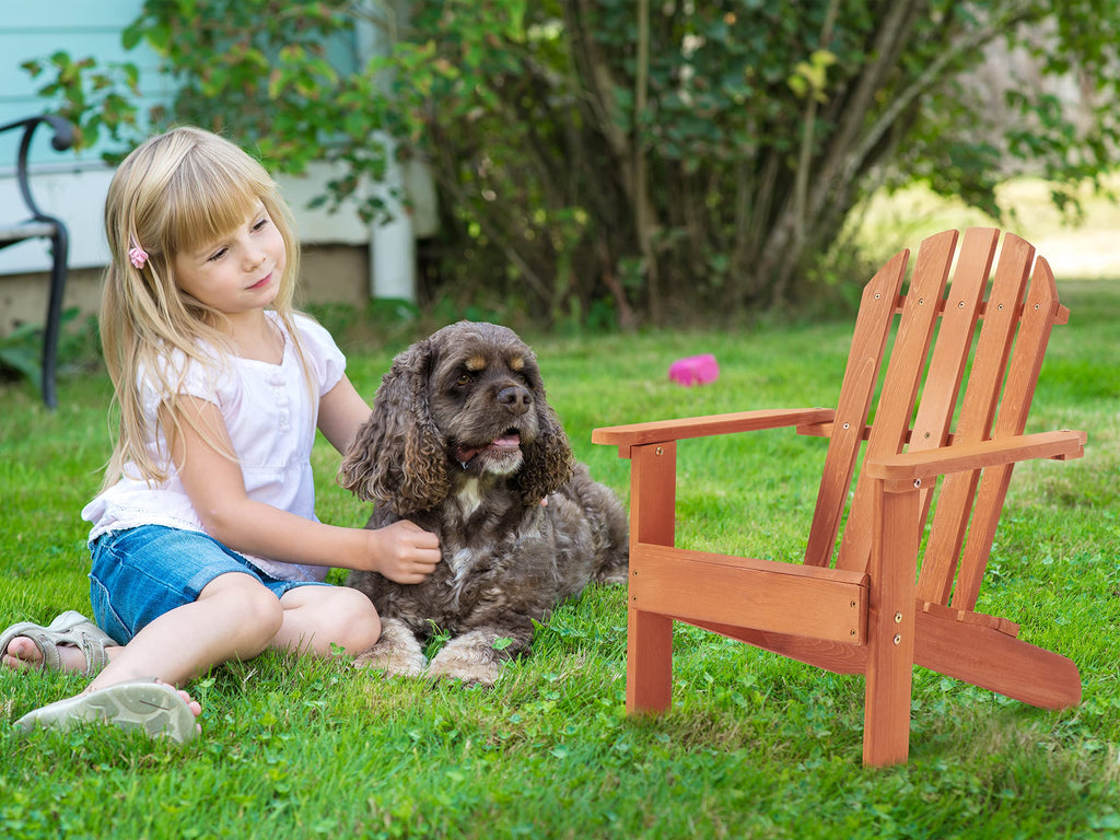 Kids Outdoor Wooden Adirondack Chair V71494