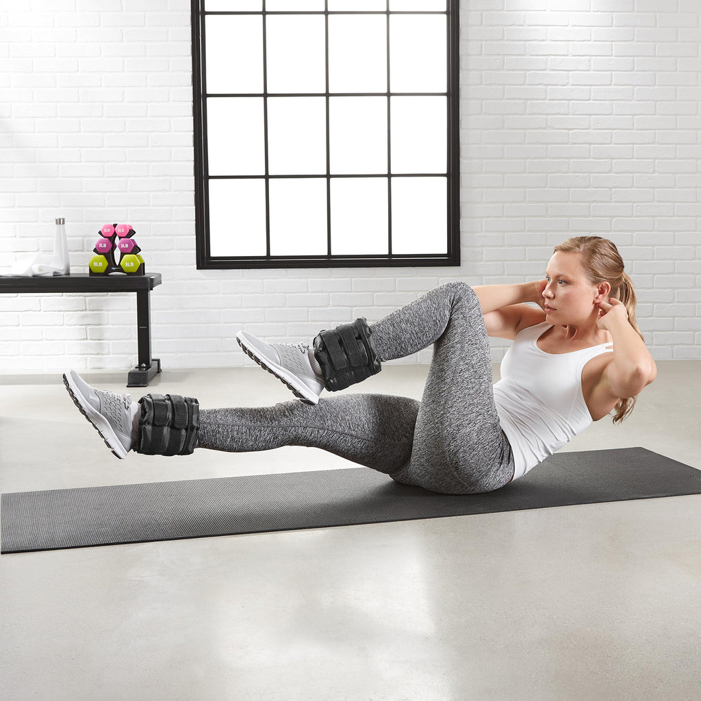 Adjustable Ankle Weights, Black U520