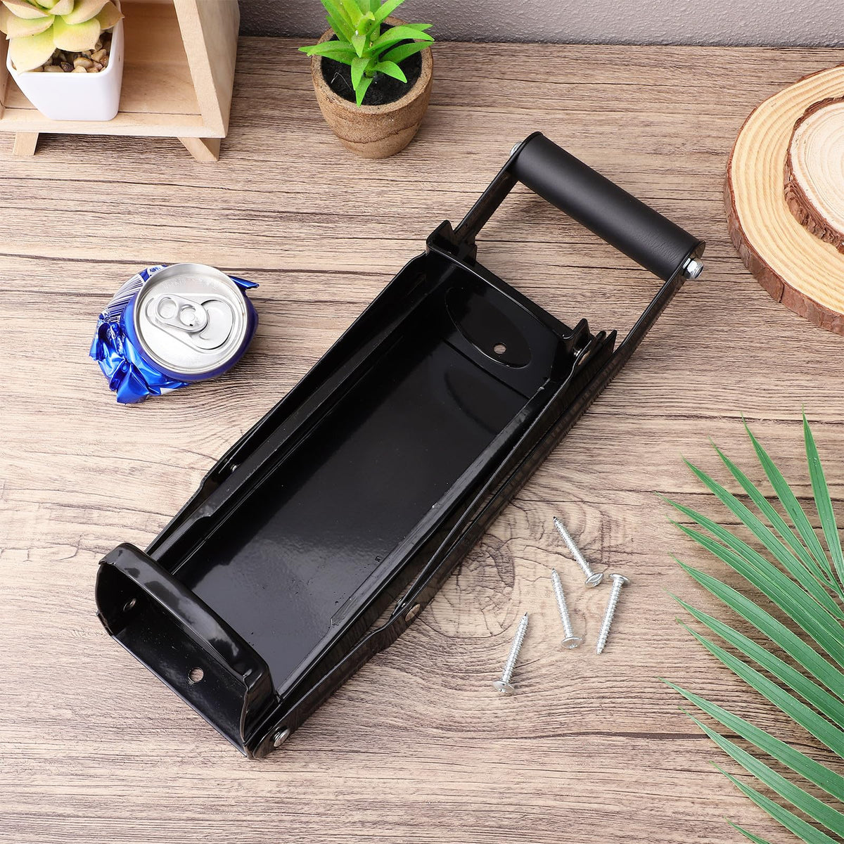 Stainless Steel Black Can Crusher I351