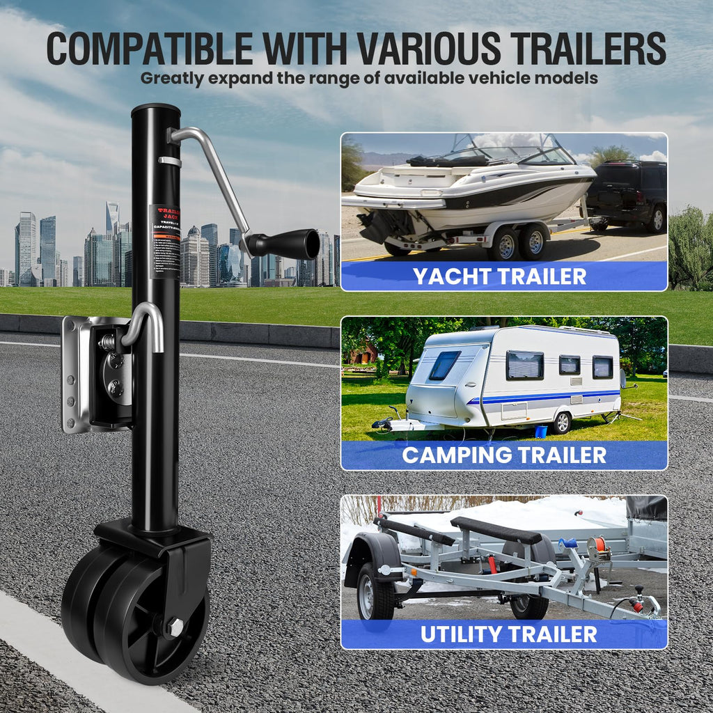 2000 lbs Dual Wheel Trailer Jack P9960