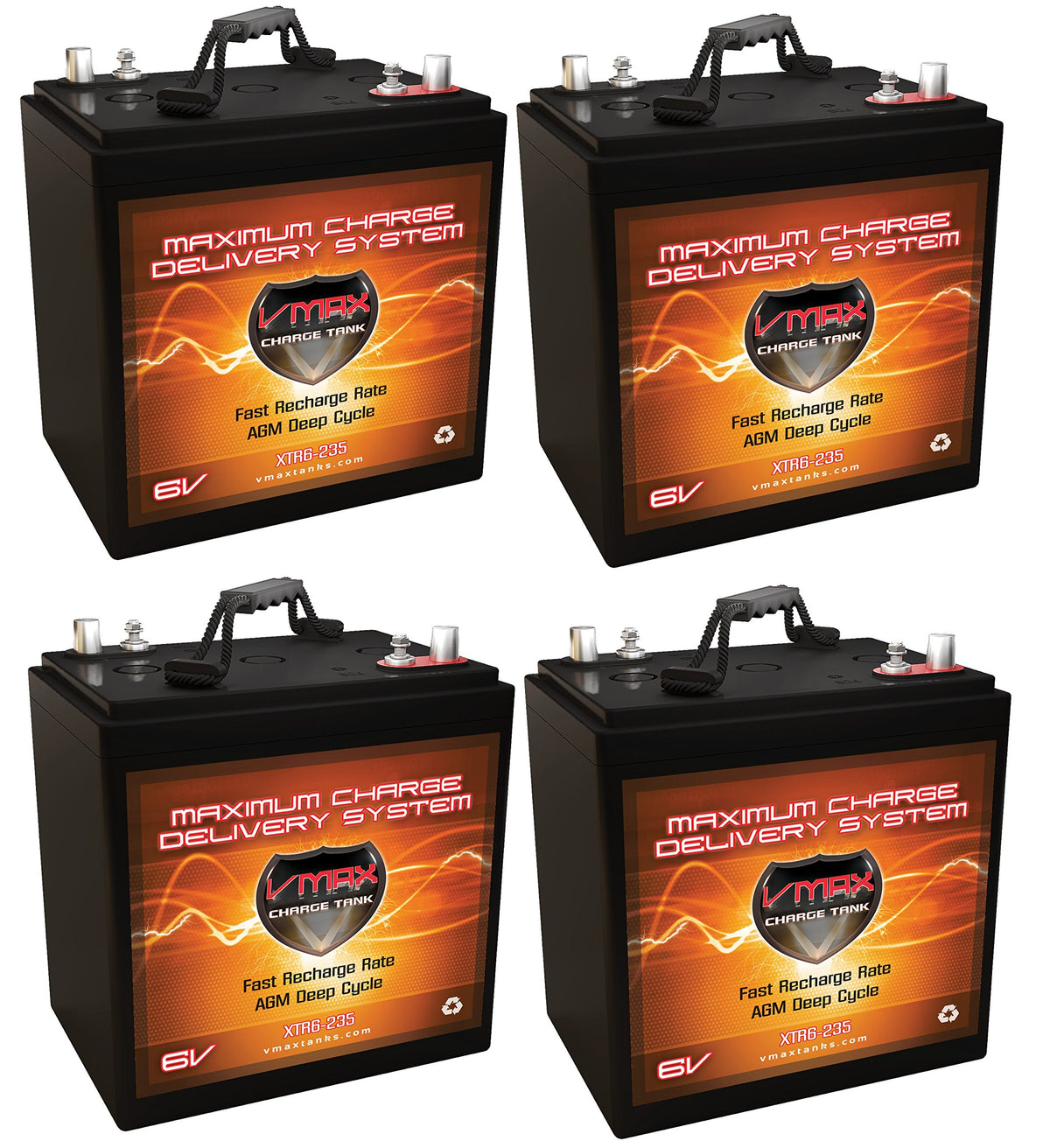 4 X 6V 235AH AGM Deep Cycle Batteries L385